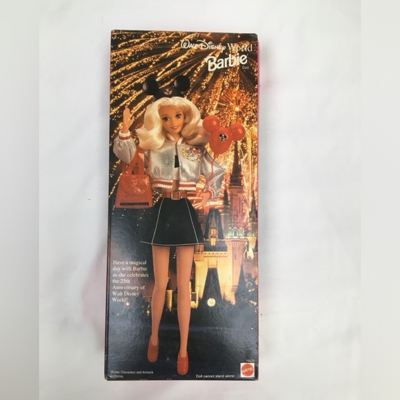 SPECIAL EDITION 25TH ANNIVERSARY WALT DISNEY WORLD BARBIE UNOPENED 1996 - Picture 4 of 8